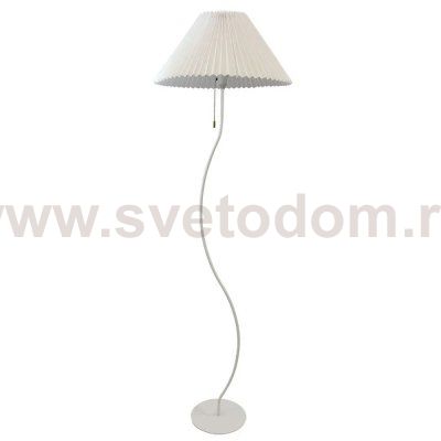 Торшер напольный с абажуром Arte Lamp A5069PN-1WH AGATHA