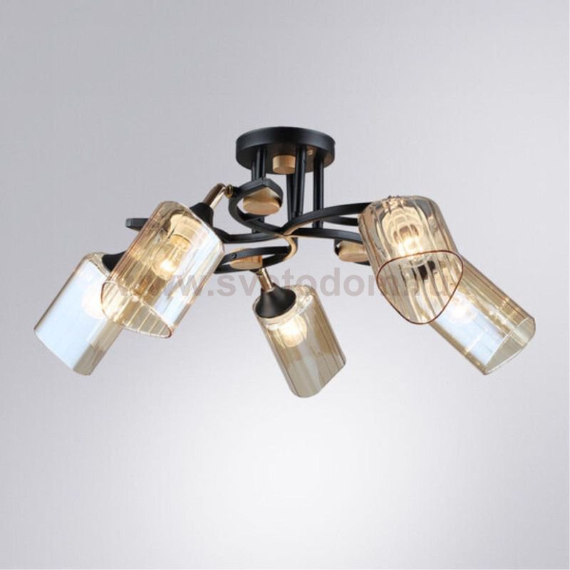 Потолочная люстра Arte Lamp A5076PL-5BK GLAMORE