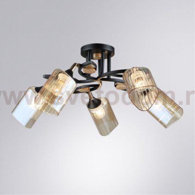 Потолочная люстра Arte Lamp A5076PL-5BK GLAMORE