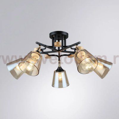 Потолочная люстра Arte Lamp A5078PL-5BK GLASSY