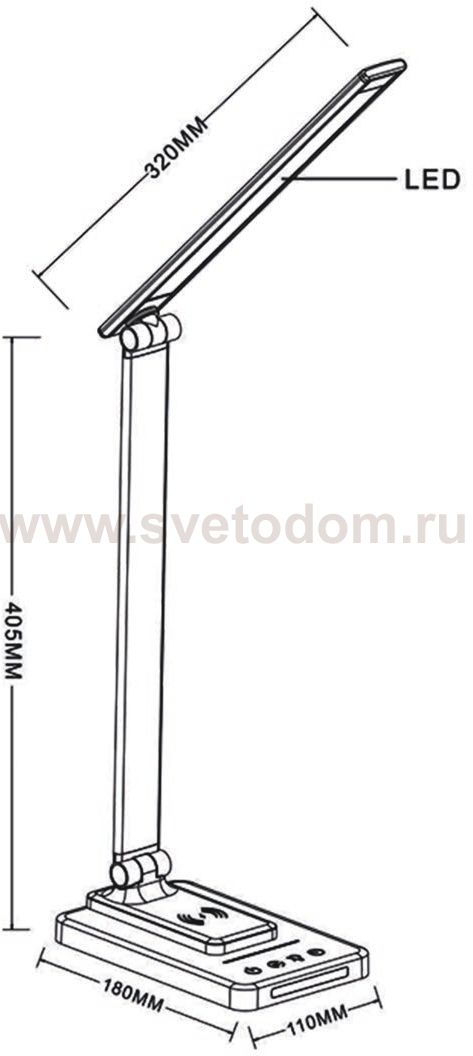 Офисная настольная лампа Arte Lamp A5122LT-1BK WILLIAM