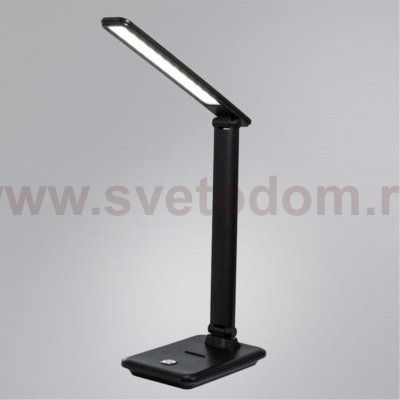 Настольная лампа черная кожа Arte Lamp A5123LT-1BK