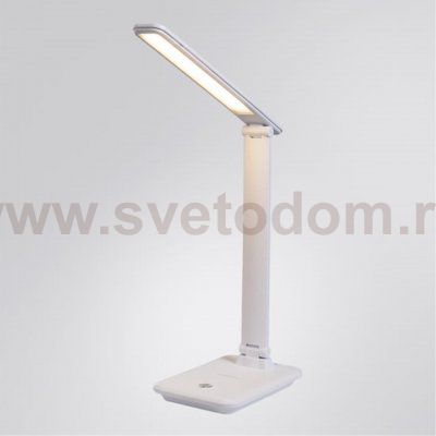 Настольная лампа белая кожа Arte Lamp A5123LT-1WH