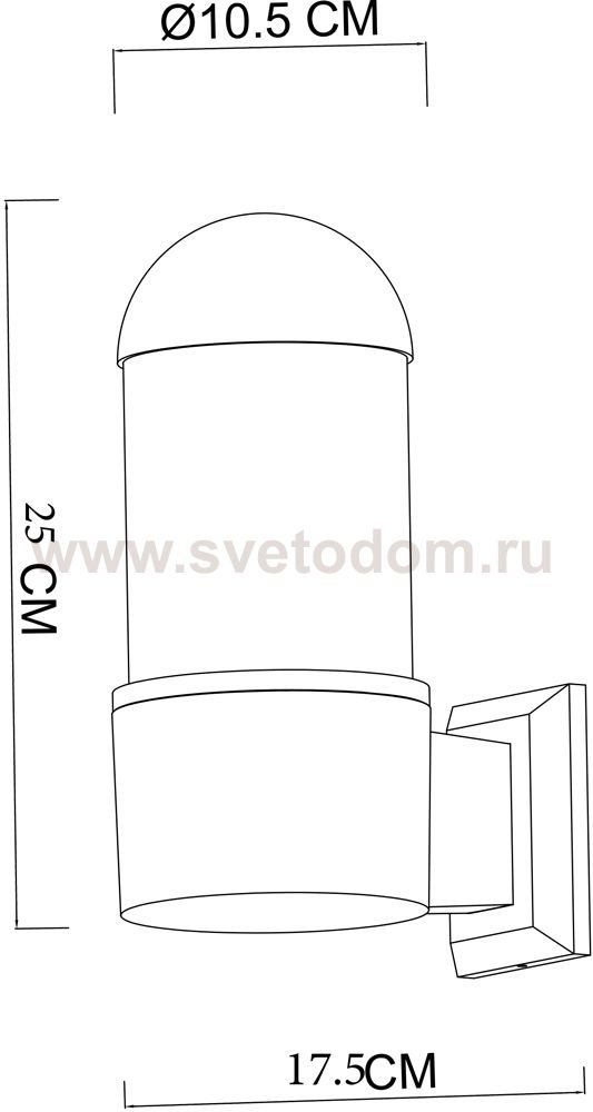 УЛИЧНЫЙ СВЕТИЛЬНИК Arte lamp A5217AL-1BK COPPIA