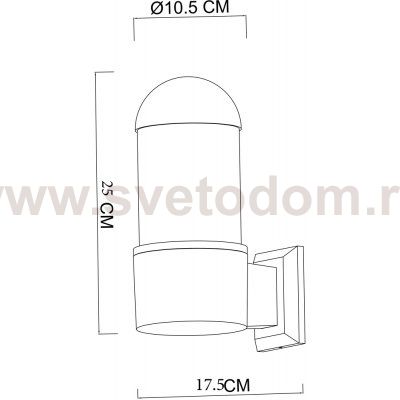 УЛИЧНЫЙ СВЕТИЛЬНИК Arte lamp A5217AL-1BK COPPIA