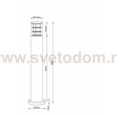 Уличный светильник Arte Lamp A5318PA-1BK TOKYO