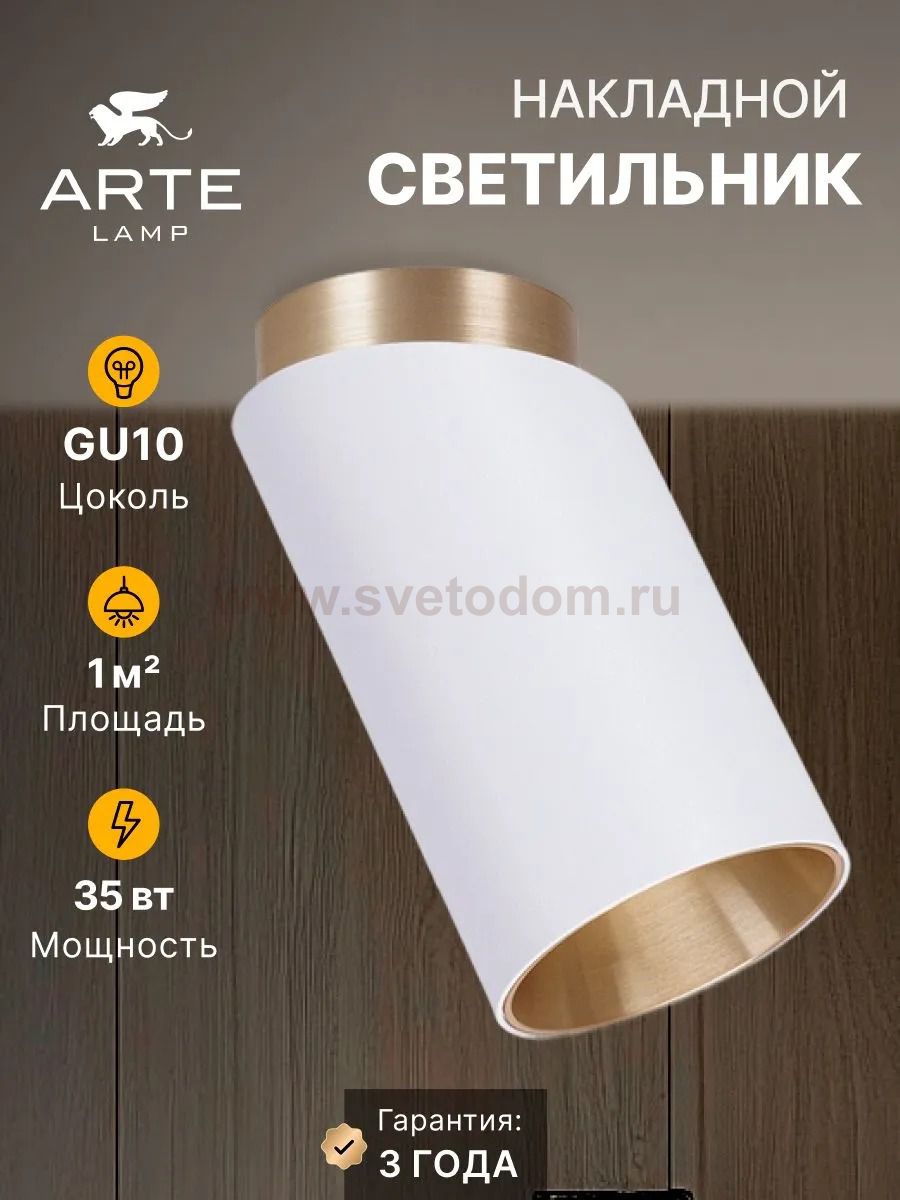 Точечный накладной светильник Arte Lamp A5360PL-1WH CONE CONE