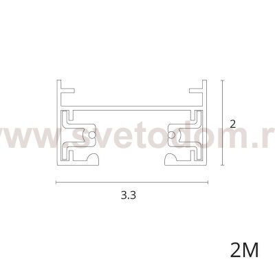 Трек шинопровода 2м черный Arte lamp A540206 TRACK ACCESSORIES