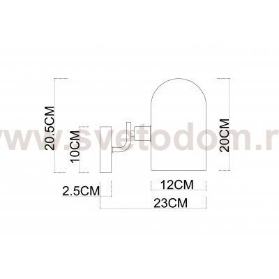 Бра Arte Lamp A5454AP-1PB CASSEL