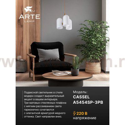 Подвес Arte Lamp A5454SP-3PB CASSEL