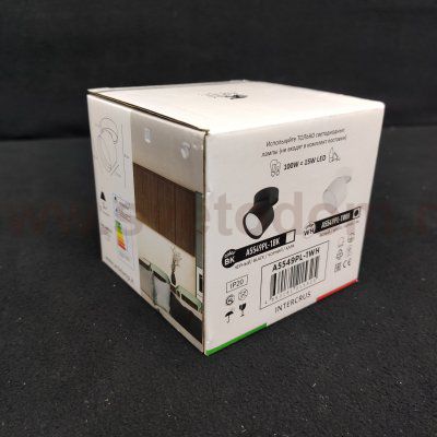 Светильник потолочный поворотный GX53 Arte lamp A5549PL-1BK 