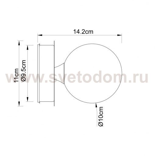 Светильник настенный Arte lamp A5663AP-1AB AQUA-BOLLA