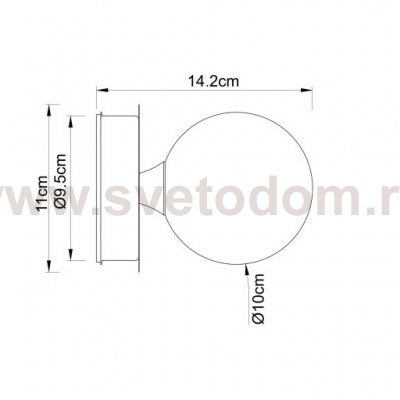 Светильник настенный Arte lamp A5663AP-1AB AQUA-BOLLA