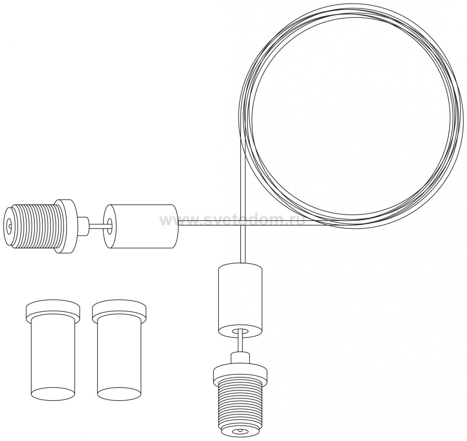 КРОНШТЕЙН-ПОДВЕС ДЛЯ ШИНОПРОВОДА (ТРЕКА) Arte lamp A571006 EXPERT-ACCESSORIES