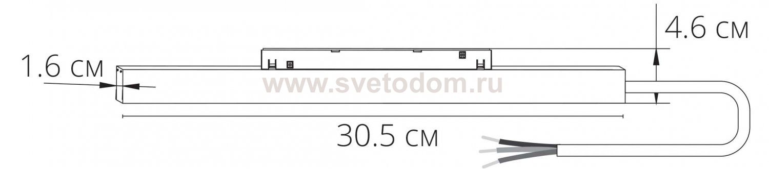 Блок питания для магнитного трека шинопровода Arte lamp A582006 черный