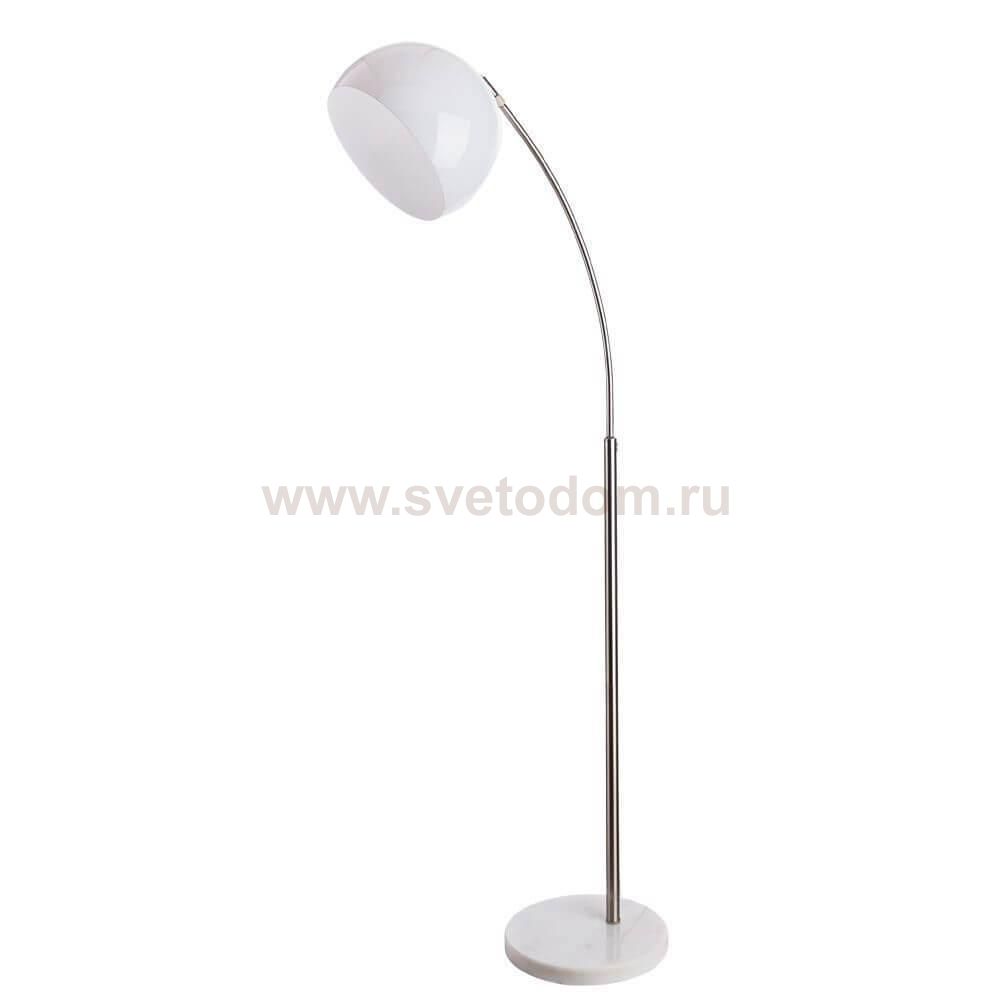 Изогнутый торшер Arte lamp A5823PN-1SS PAOLO