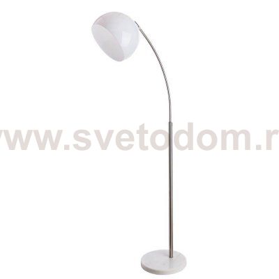 Изогнутый торшер Arte lamp A5823PN-1SS PAOLO