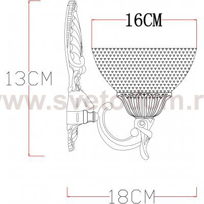 Светильник настенный Arte lamp A5861AP-1AB Fedelta