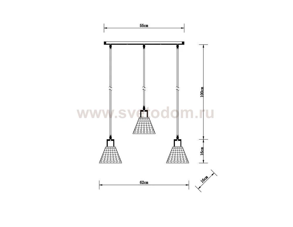 Люстры Arte Lamp A5891SP-3BK LANCASTER