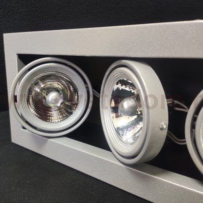 Светильник встраиваемый на 3 лампы Arte lamp A5930PL-3SI Technika 