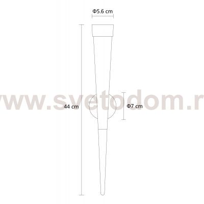 Бра Arte Lamp A6010AP-1BK SABIK