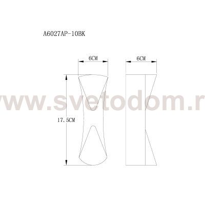 Настенные светильники Arte lamp A6027AP-10BK LESATH