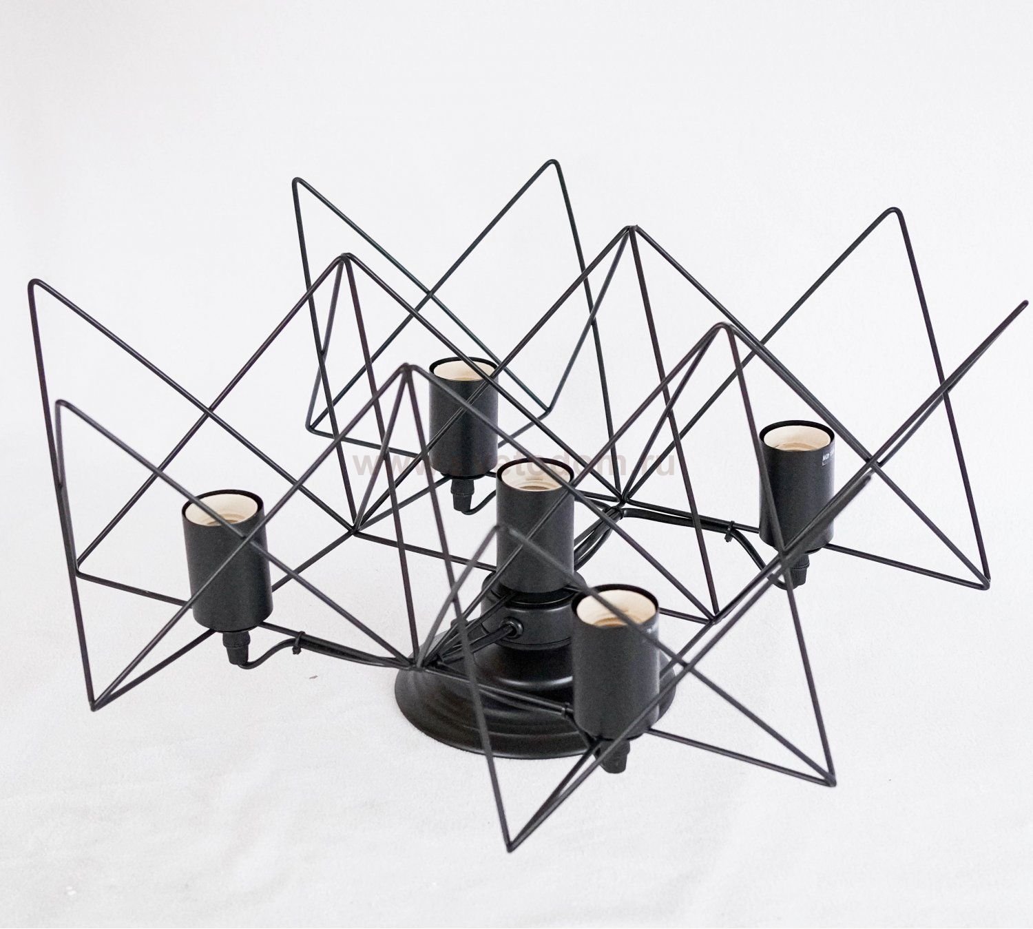 Люстра лофт Arte Lamp A6048PL-5BK черная TELA