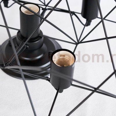 Люстра лофт Arte Lamp A6048PL-5BK черная TELA