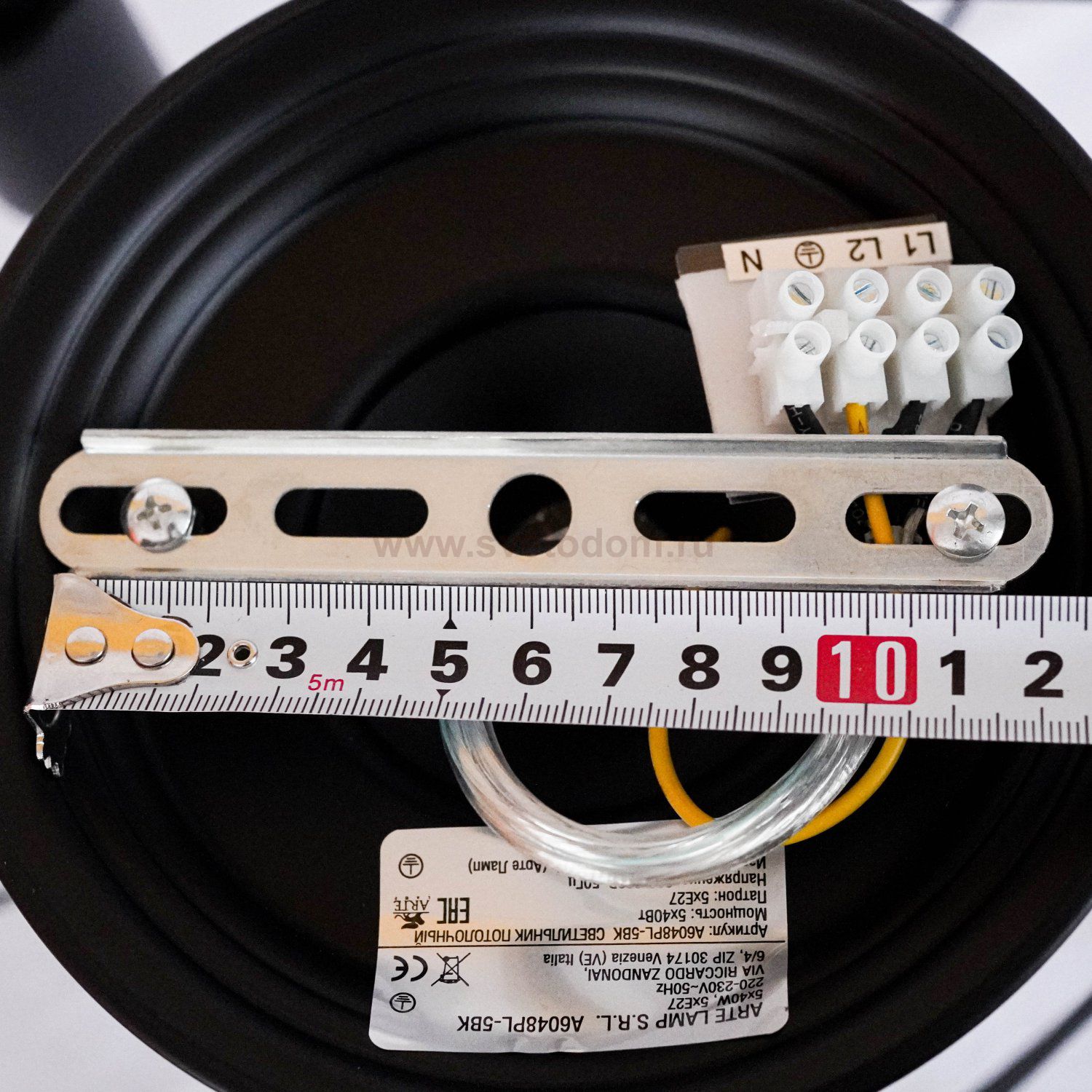 Люстра лофт Arte Lamp A6048PL-5BK черная TELA