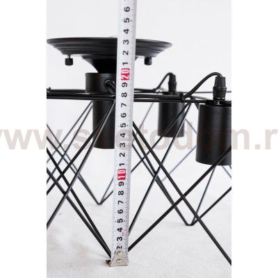 Люстра лофт Arte Lamp A6048PL-5BK черная TELA