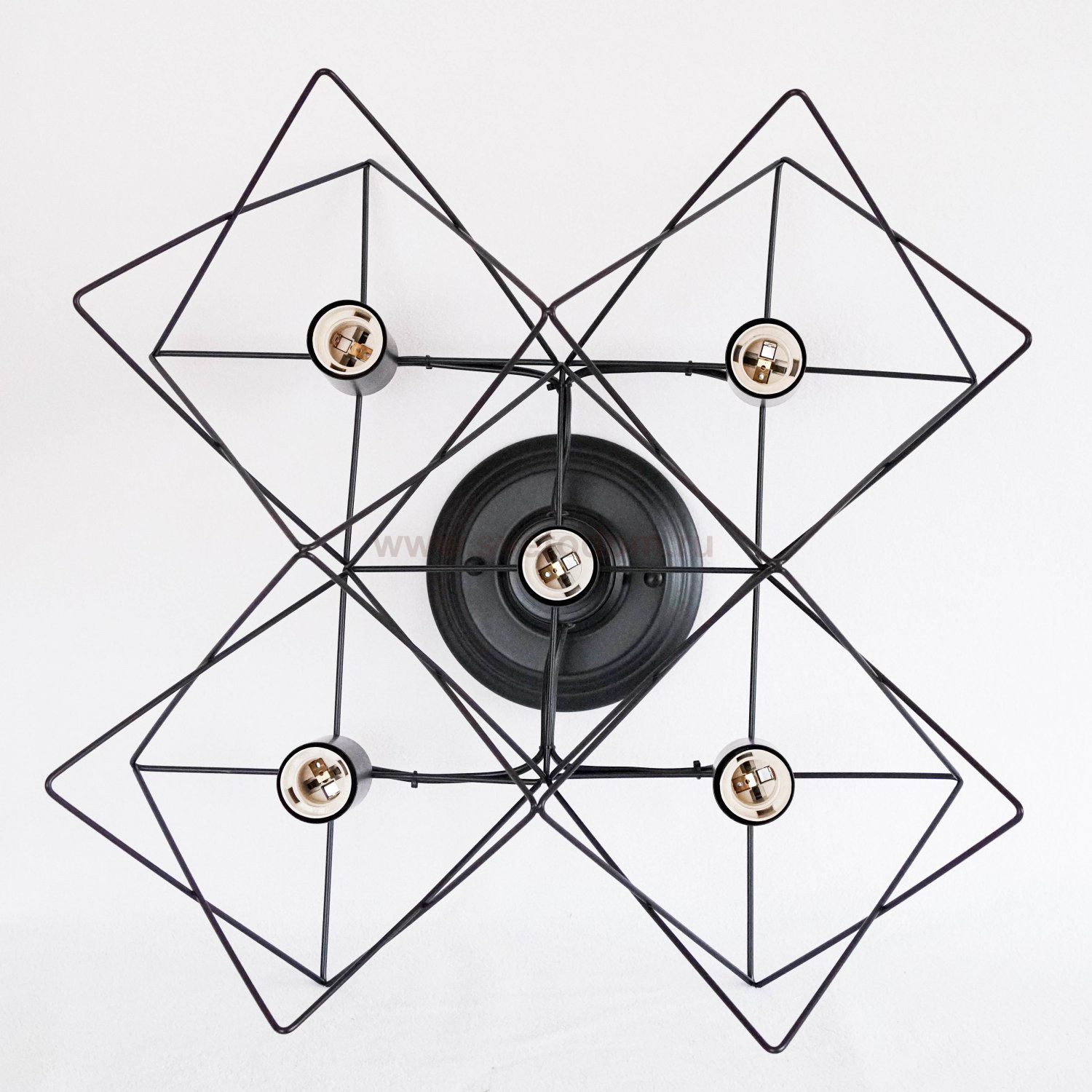 Люстра лофт Arte Lamp A6048PL-5BK черная TELA