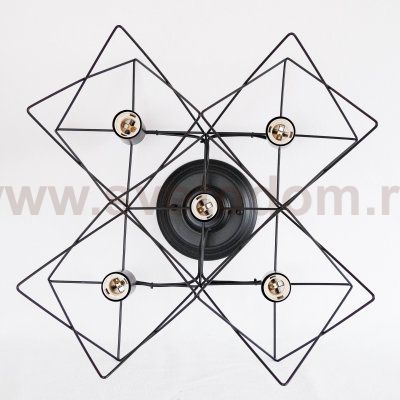 Люстра лофт Arte Lamp A6048PL-5BK черная TELA