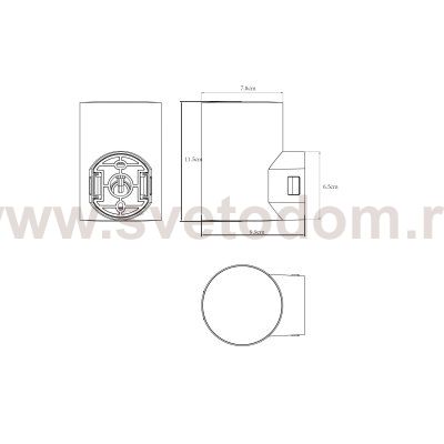 Фасадный светильник Arte Lamp A6109AL-1BK ALCYONE