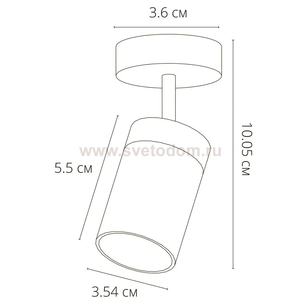 Светильники накладные Arte Lamp A6193PL-1BK PRESTO