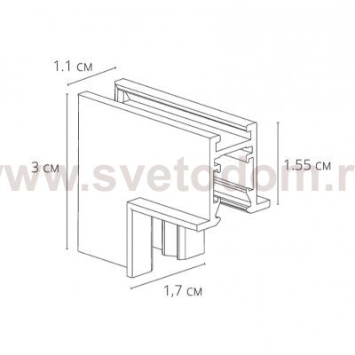 Магнитная трековая система Arte Lamp A623506V PRESTO-ACCESSORIES