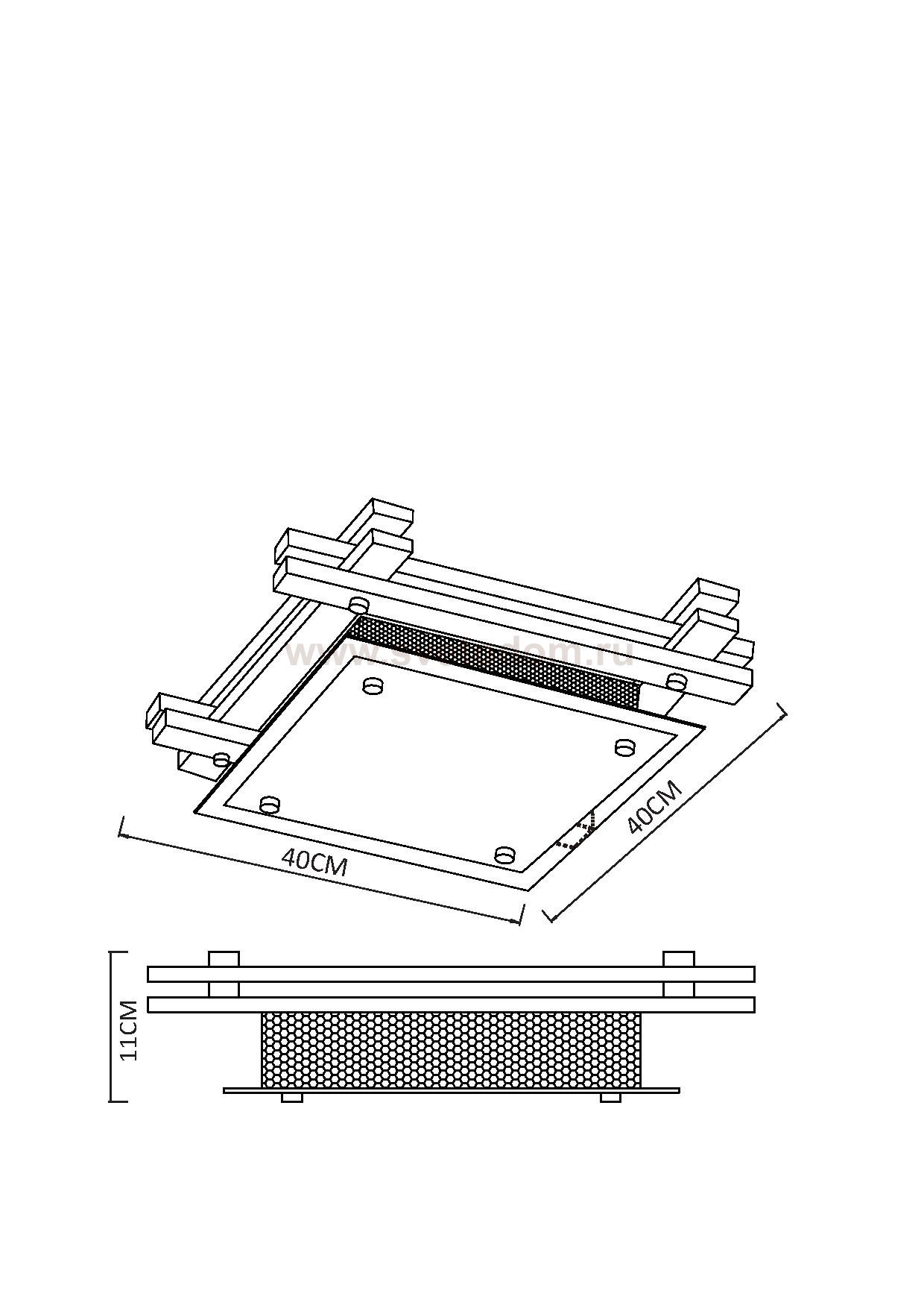 Светильник потолочный Arte lamp A6463PL-3BR ARCHIMEDE