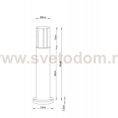 Уличный светильник Arte Lamp A6515PA-1BK SEGINUS