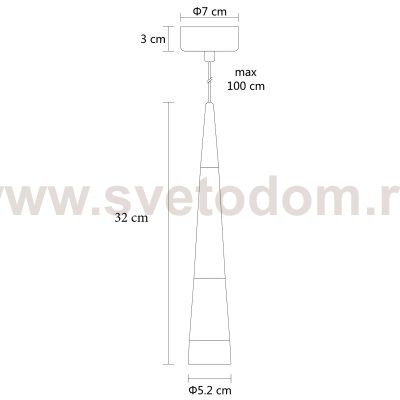 Подвес Arte Lamp A6576SP-1BK SABIK