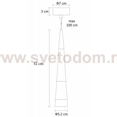 Подвес Arte Lamp A6576SP-1CC SABIK