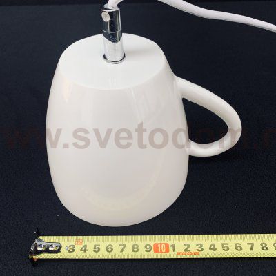 Светильник подвесной кружка белая Arte lamp A6605SP-1WH CAFFETTERIA