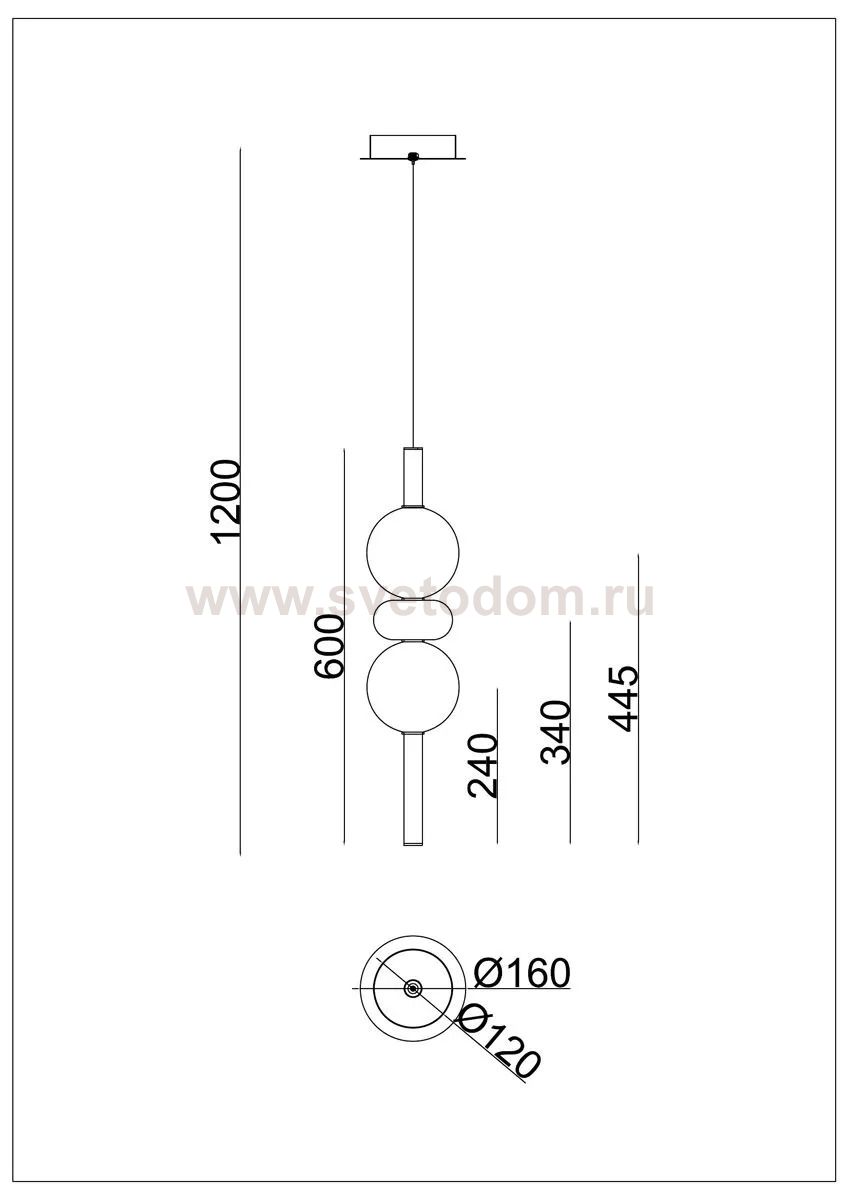 Светильник подвесной Arte Lamp A6835SP-12SM VASSOIO