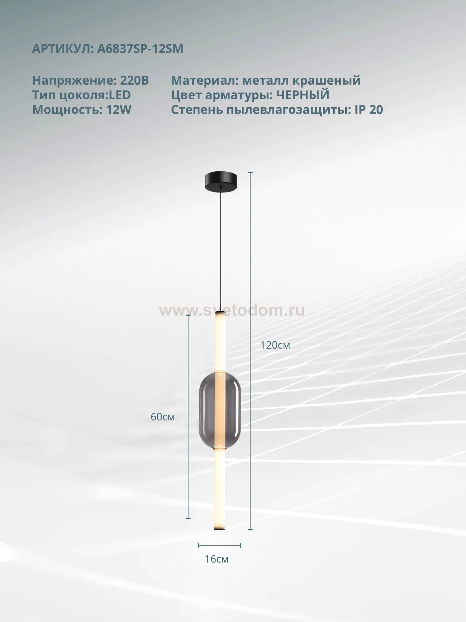 Светильник подвесной Arte Lamp A6837SP-12SM RIGLA