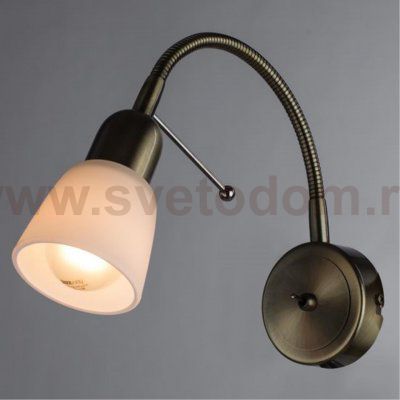 Светильник настенный бра Arte lamp A7009AP-1AB LETTURA