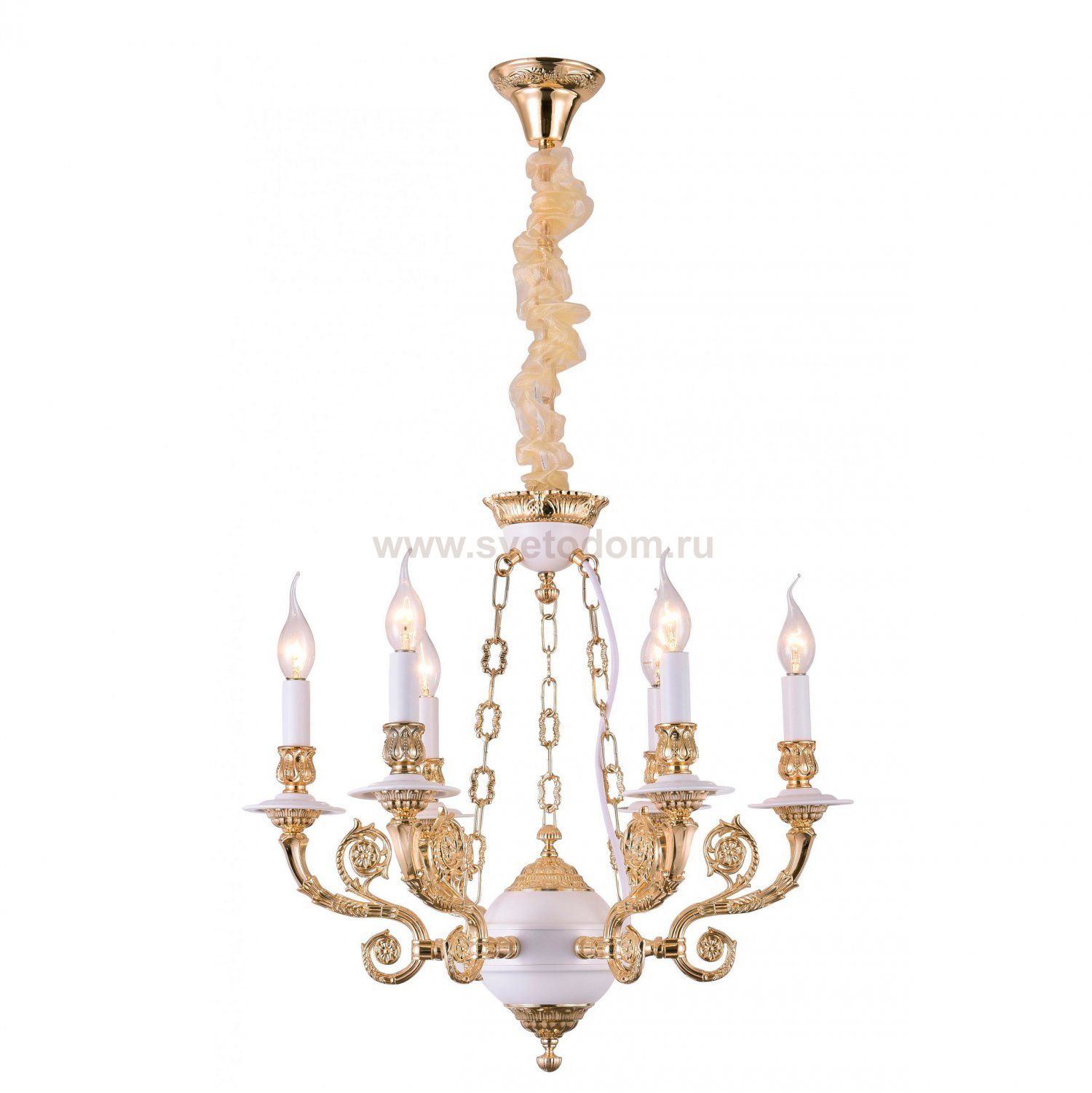 Люстра венецианская Arte Lamp A7024LM-6WG Luisa