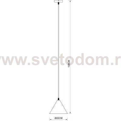 Светильник подвесной Arte Lamp A7033SP-1BK DAVID DAVID