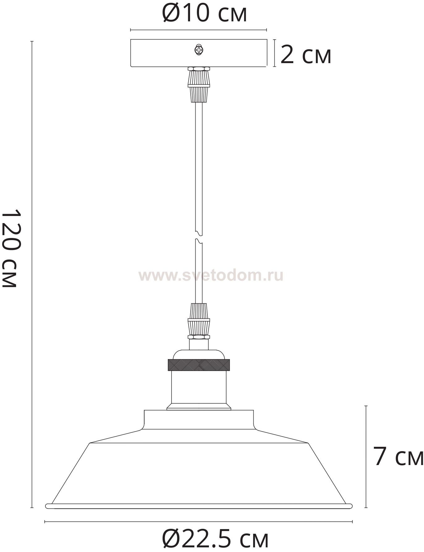 Светильник подвесной Arte lamp A7038SP-1BK CAPPELLO