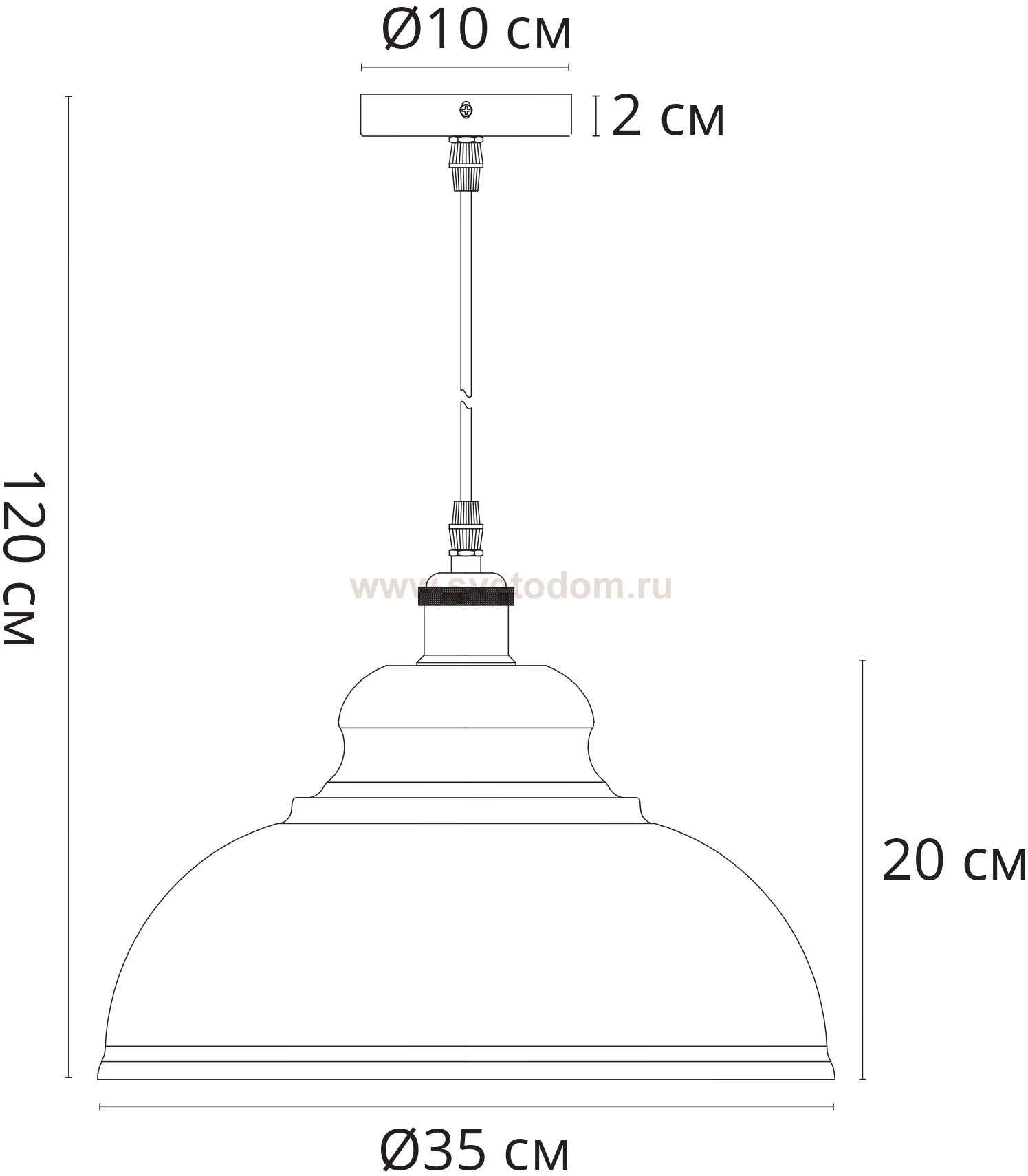 Светильник подвесной Arte lamp A7039SP-1BK CAPPELLO