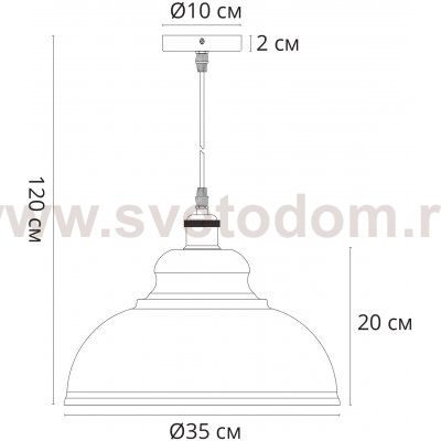 Светильник подвесной Arte lamp A7039SP-1BK CAPPELLO