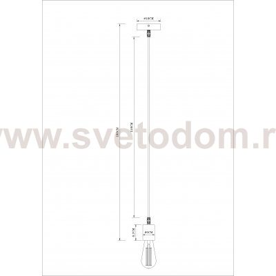 Светильник подвесной Arte Lamp A7047SP-1BK MARK