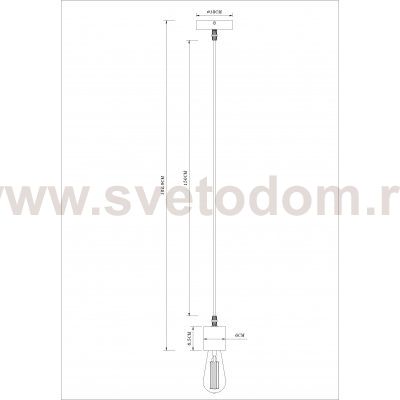 Светильник подвесной Arte Lamp A7048SP-1BK MARK